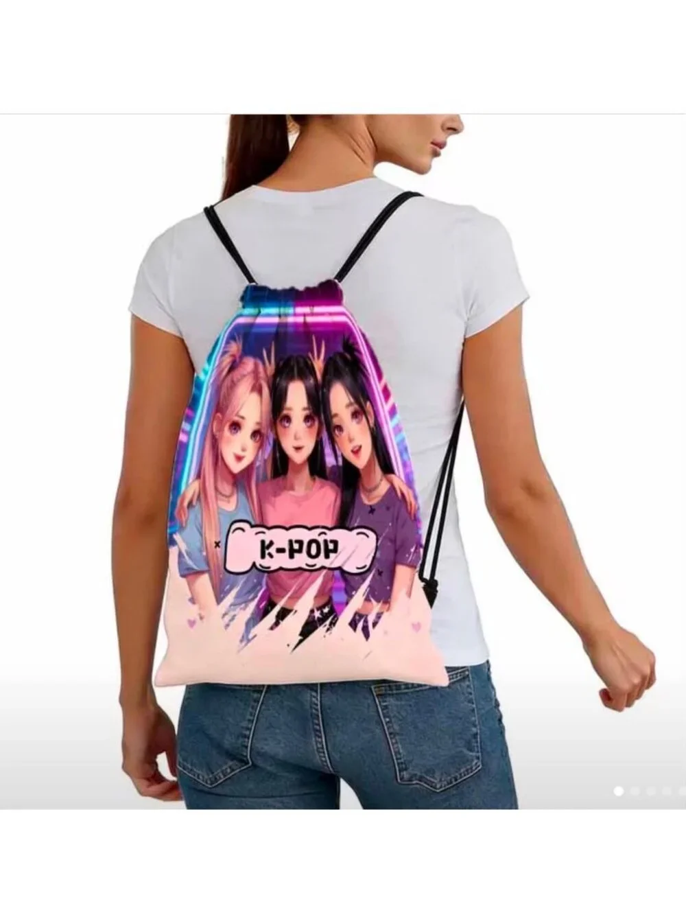 K-Pop Drawstring Backpack